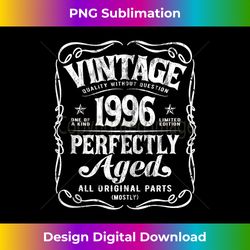 vintage born in 1996 classic 28th birthday tank - classic sublimation png file - reimagine your sublimation pieces