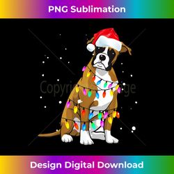 boxer christmas t- boxer dog christmas gift - luxe sublimation png download - customize with flair