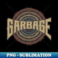 garbage barbed wire - artistic sublimation digital file