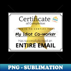 certificate of completion - artistic sublimation digital file