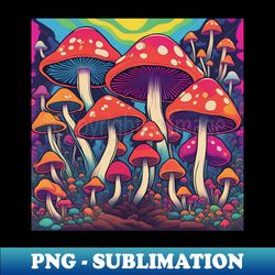 mushroom landscape - exclusive sublimation digital file