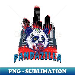 pandazilla panda bear head horror zombie animal - trendy sublimation digital download