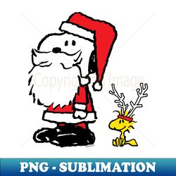 peanuts snoopy and woodstock santa antlers t - modern sublimation png file