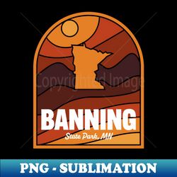 banning state park minnesota - decorative sublimation png file