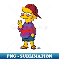 the simpsons cool kid lisa - instant png sublimation download