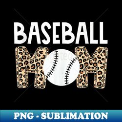 leopard baseball mom life game day baseball mothers day - high-quality png sublimation download