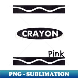 s pink-crayon graphic halloween costume group team matching - sublimation-ready png file