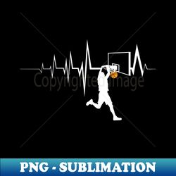 basketball heartbeat dunking man streetball - unique sublimation png download