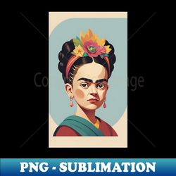 whimsical frida childhood memories illustration 1 - sublimation-ready png file