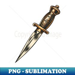 traditional dagger tattoo - aesthetic sublimation digital file