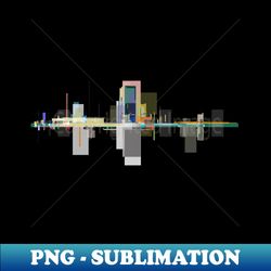 city scape - stylish sublimation digital download