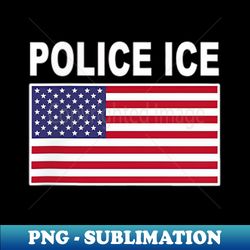 police ice us immigration agent uniform front & back - unique sublimation png download