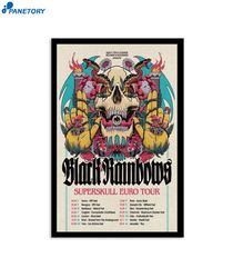 black rainbows 2023 superskull euro tour poster