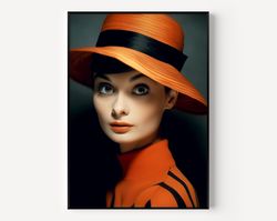 audrey wall art audrey hepburn print famous photography women painting vintage photograph portrait of famous colorful po