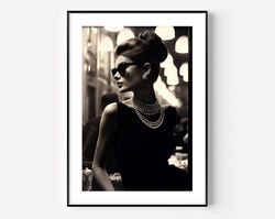 audrey hepburn wall art audrey hepburn print famous photography women painting vintage photograph portrait of famous col