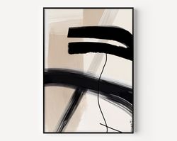 modern abstract print extra large wall art modern simple neutral painting simple abstract art minimalist brush strokes m