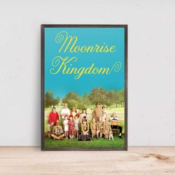 moonrise kingdom movie poster room decor, home decor, art poster for gift