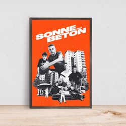 sonne und beton movie poster, room decor, home decor, art poster for gift