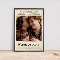 marriage story movie poster, room decor, home decor, art poster for gift-1