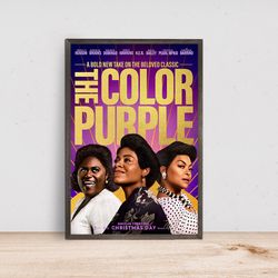 the color purple movie poster, room decor, home decor, art poster for gift