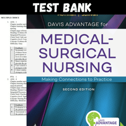 latest 2023 davis advantage for medical-surgical nursing 2nd edition by janice test bank all chapters