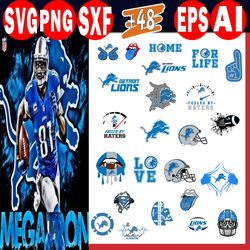 48 detroit lions svg, nfl logo svg bundle, lions football svg, lions