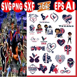 64 houston texans bundle svg, texans bundle svg, sport svg, sport