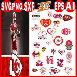 96 chiefs svg, nfl svg bundle, kansas city chiefs svg, chiefs bundle