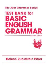 test bank for basic english grammar : second edition