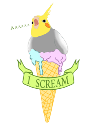 i screamice cream cockatiel