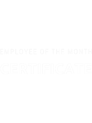 employee of the month certificate