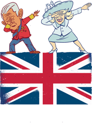 british king iii dabbing charles camilla british flag