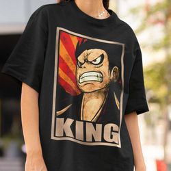 one piece luffy king vintage anime tee