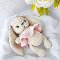 amigurumi rabbit crochet soft toy rabbit handmade birthday gift handmade rabbit crochet