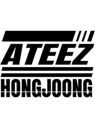 ateez atiny kpop song kim hongjoong logo fan design