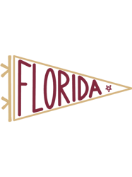 florida garnet and gold flag banner pennant