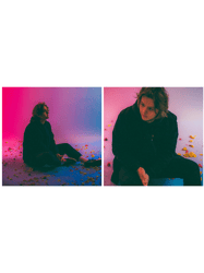 lewis capaldi watercolor photo collage