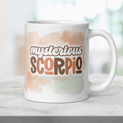 scorpio zodiac boho mug, ceramic constellation coffee mug, astrology scorpio signs mug, birthday gift mug, horoscope