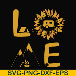 love camping svg, png, dxf, eps digital file cmp010