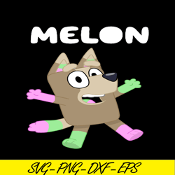 melon bluey svg png pdf