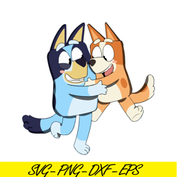 cute bluey siblings svg png pdf