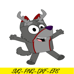 bluey reindeer svg png pdf bluey cosplay svg bluey svg