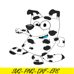 bluey dalmatian svg png pdf bluey characters svg bluey cartoon svg