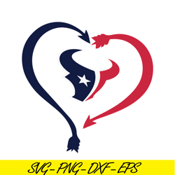 houston texans love heart svg png dxf eps, football team svg, nfl lovers svg nfl230112362