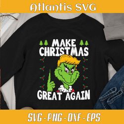 make xmas great again svg dxf, make christmas great again donald trump svg dxf, grinch quotes make american svg png eps