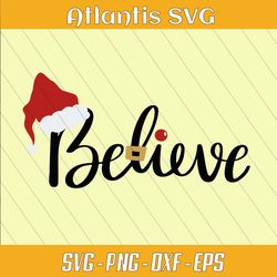 merry christmas believe santa svg png, christmas believe svg png, merry christmas santa svg png dxf eps