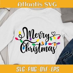 merry christmas beautiful light svg dxf, christmas light merry holiday svg dxf, party light christmas svg png dxf eps