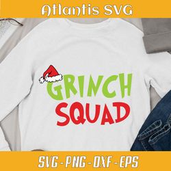 christmas santa grinch squad svg dxf, grinchmas squad funny svg dxf, grinch squad santa svg dxf png eps