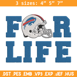 buffalo bills for life embroidery design, buffalo bills embroidery, nfl embroidery, sport embroidery, embroidery design.