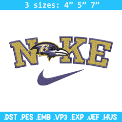 baltimore ravens embroidery design, nfl embroidery, nike design, embroidery file, embroidery shirt, digital download